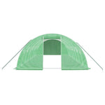 Zöld acélvázas melegház 32 m² 8 x 4 x 2 m 4