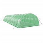 Zöld acélvázas melegház 48 m² 12 x 4 x 2 m 6
