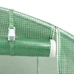 Zöld acélvázas melegház 72 m² 18 x 4 x 2 m 8