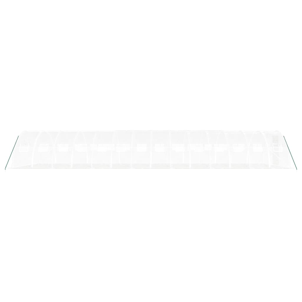 Fehér acélvázas melegház 56 m² 14 x 4 x 2 m 5