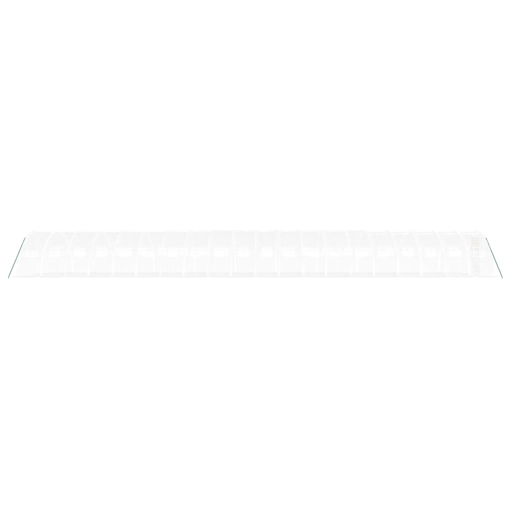 Fehér acélvázas melegház 80 m² 20x4x2 m 5