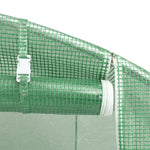 Zöld acélvázas melegház 90 m² 18 x 5 x 2,3 m 8
