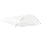 Fehér acélvázas melegház 90 m² 18 x 5 x 2,3 m 6