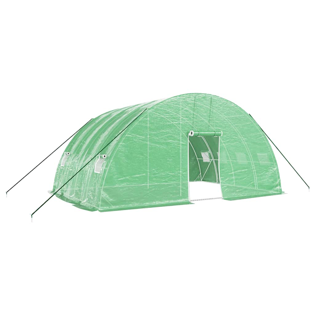 Zöld üvegház acélvázzal 24 m² 6x4x2,85 m 2