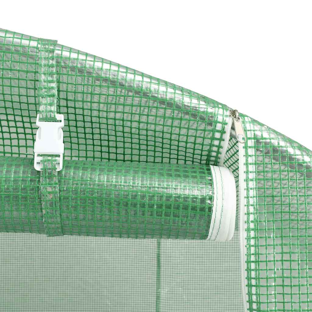 Zöld üvegház acélvázzal 24 m² 6x4x2,85 m 8