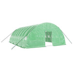 Zöld acélvázas melegház 48 m² 8 x 6 x 2,85 m 2