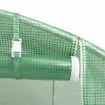 Zöld acélvázas melegház 120 m² 20 x 6 x 2,85 m 8