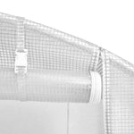 Fehér acélvázas melegház 48 m² 8 x 6 x 2,85 m 11