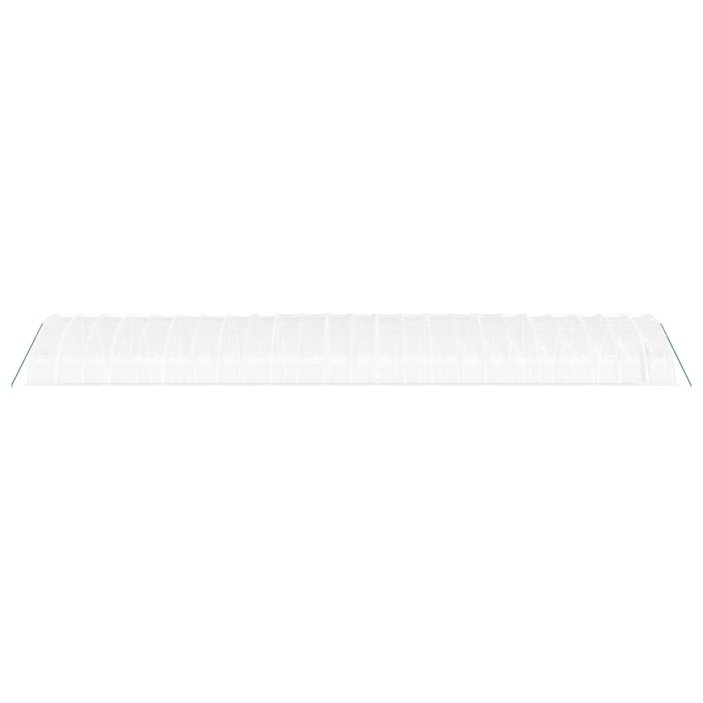 Fehér acélvázas melegház 144 m² 24x6x2,85 m 5