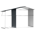 Antracitszürke horganyzott acél kerti fészer 277x192,5x179 cm 9