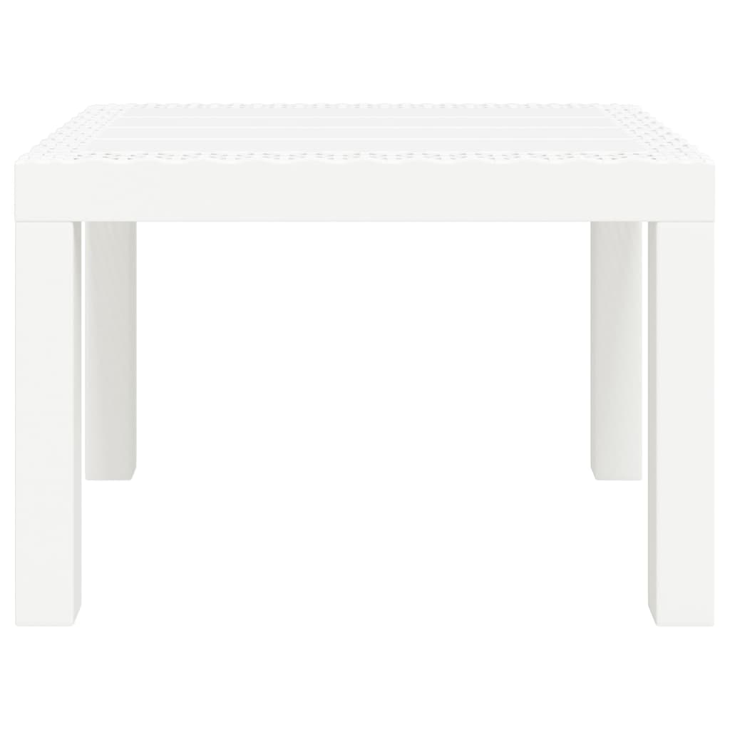 Fehér PP kerti asztal 59 x 47 x 40 cm 3