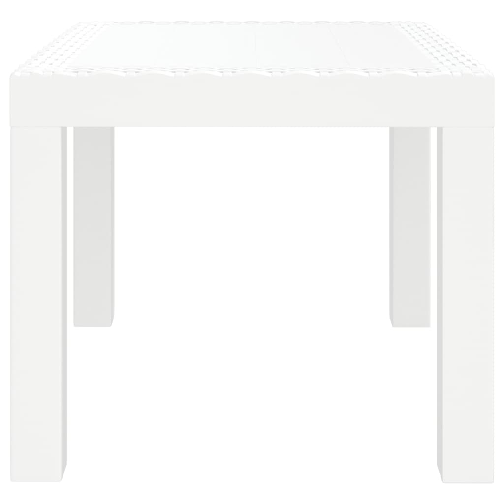 Fehér PP kerti asztal 59 x 47 x 40 cm 4
