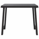 Antracitszürke fa hatású PP kempingasztal 79x56x64 cm 3