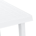 Fehér fa hatású PP kempingasztal 79x56x64 cm 5