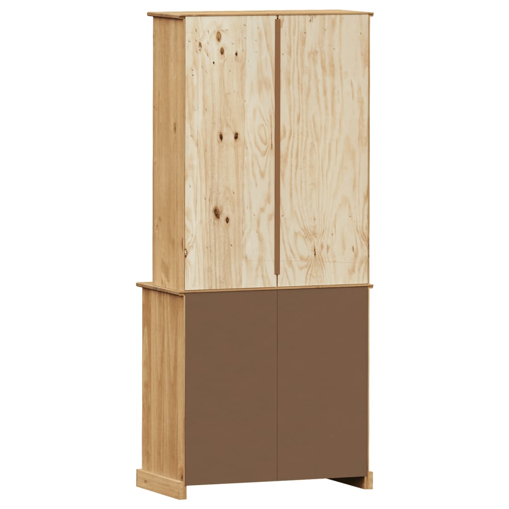 VIGO tömör fenyőfa magasszekrény 78x40x175 cm 7