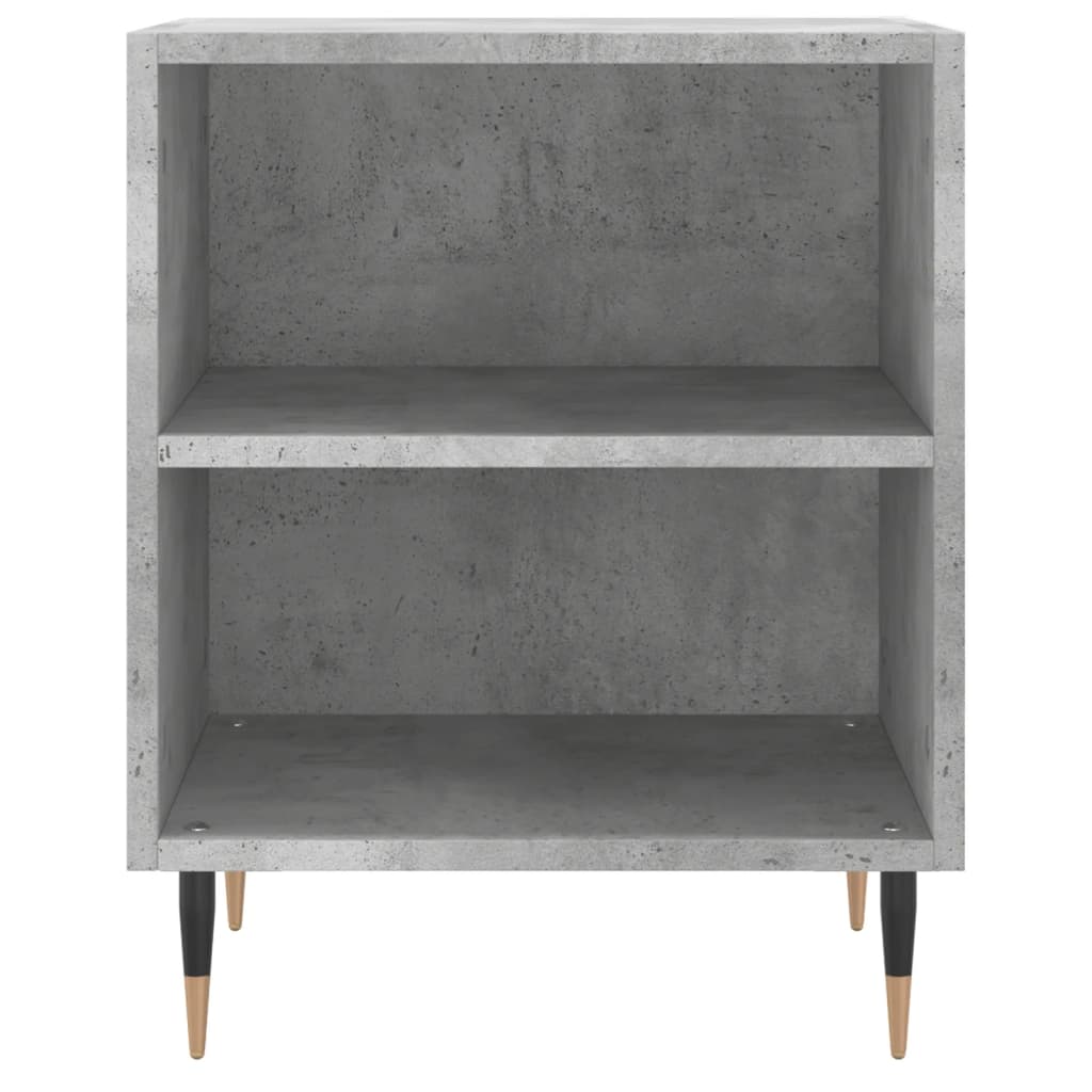 2 db betonszürke szerelt fa éjjeliszekrény 40x30x50 cm 5