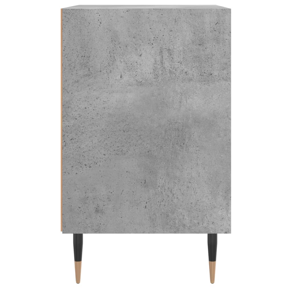 2 db betonszürke szerelt fa éjjeliszekrény 40x30x50 cm 6
