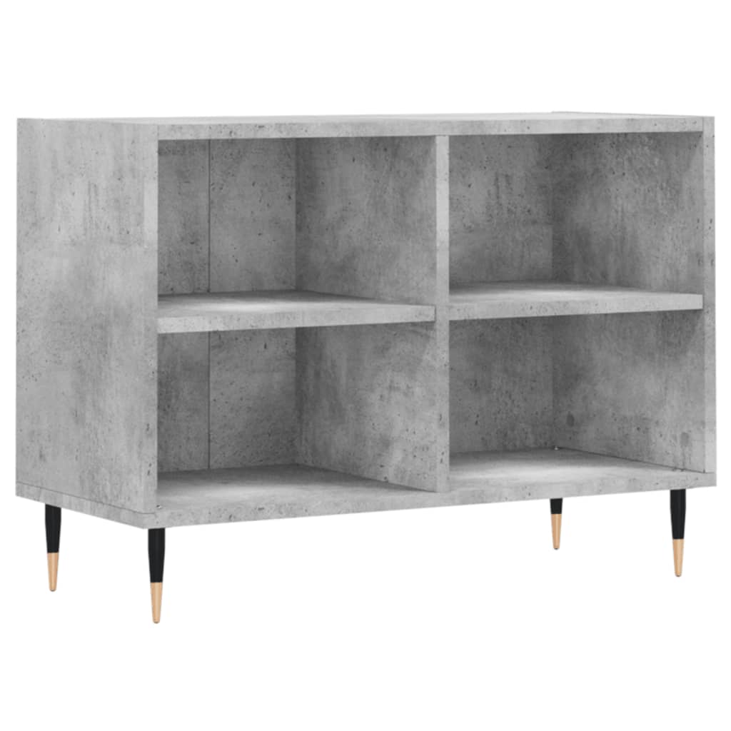 Betonszürke szerelt fa TV-szekrény 69,5x30x50 cm 2