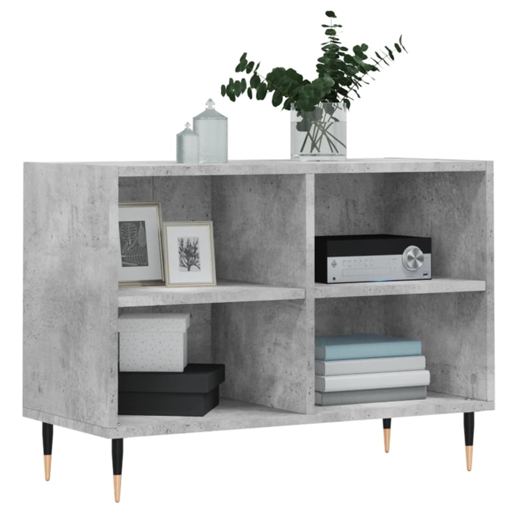 Betonszürke szerelt fa TV-szekrény 69,5x30x50 cm 3