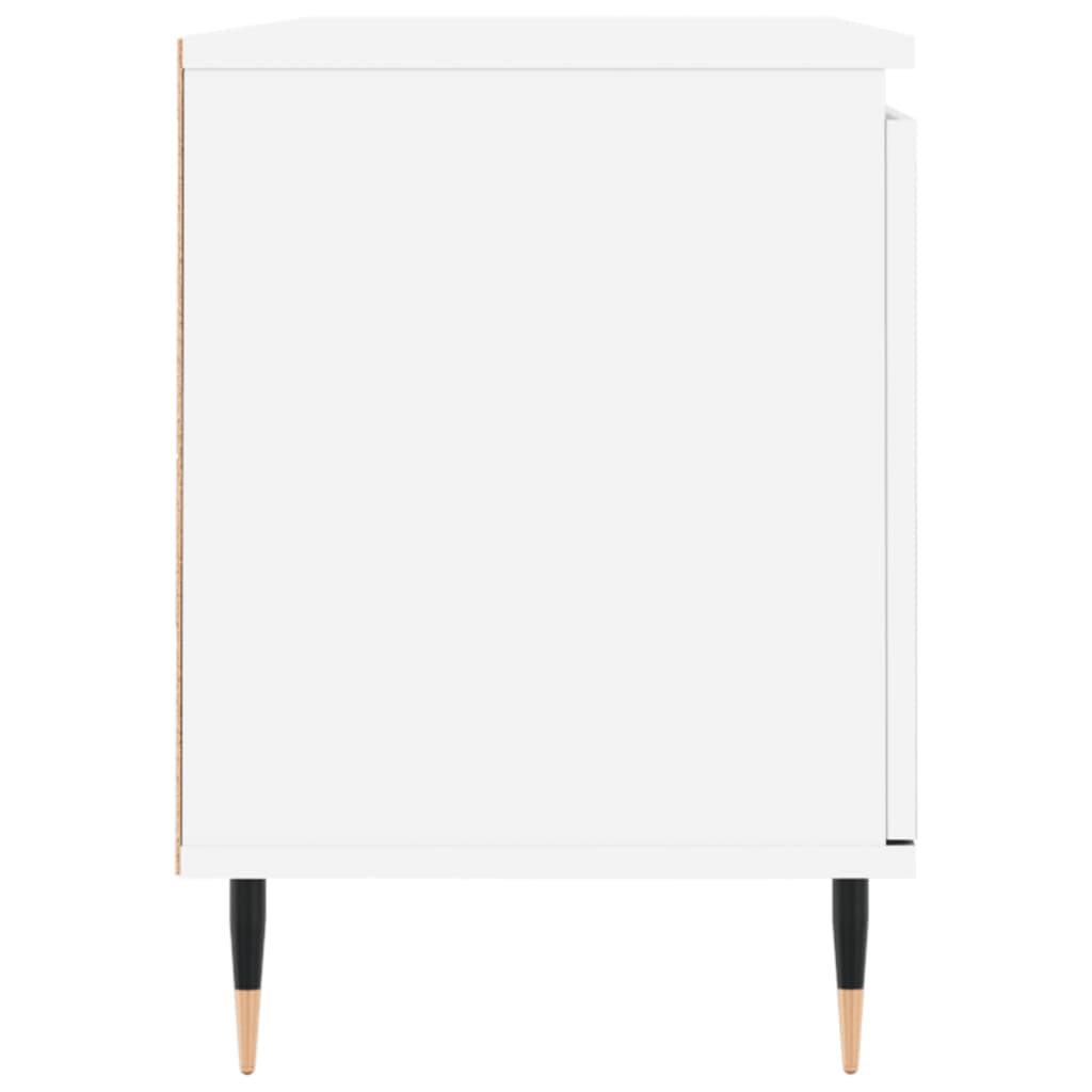 Fehér szerelt fa TV-szekrény 104 x 35 x 50 cm 7