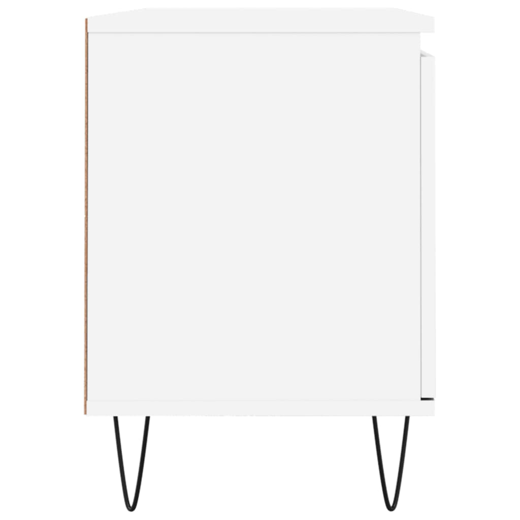 Fehér szerelt fa TV-szekrény 104 x 35 x 50 cm 7