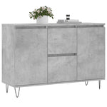 Betonszürke szerelt fa tálalószekrény 101,5 x 35 x 70 cm 3