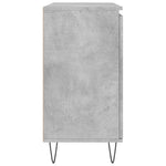 Betonszürke szerelt fa tálalószekrény 101,5 x 35 x 70 cm 7