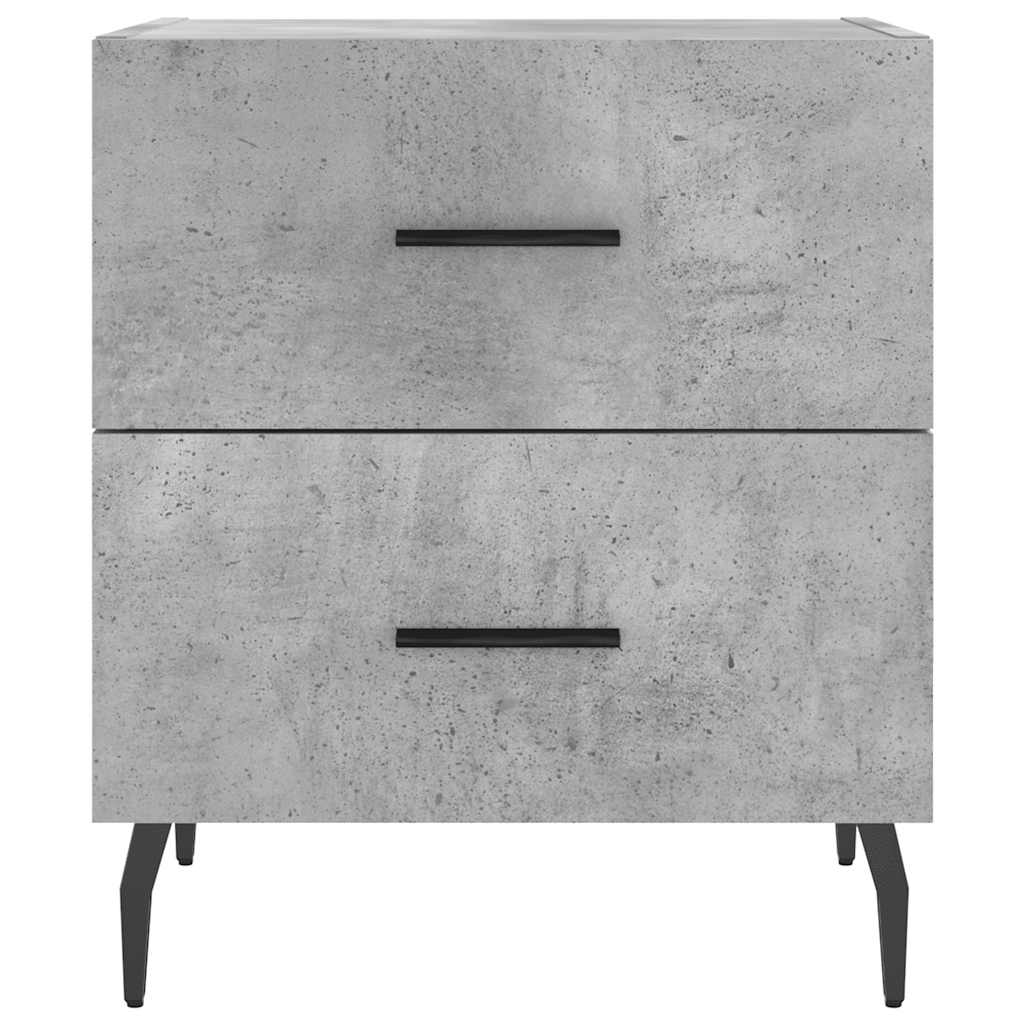 2 db betonszürke szerelt fa éjjeliszekrény 40 x 35 x 47,5 cm 6