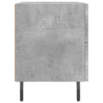 2 db betonszürke szerelt fa éjjeliszekrény 40 x 35 x 47,5 cm 8