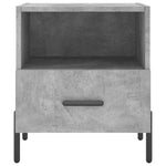2 db betonszürke szerelt fa éjjeliszekrény 40 x 35 x 47,5 cm 7