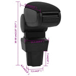Opel Astra G (1998-2004) autó kartámasz fekete 11,5x32x(30-50) cm ABS 10