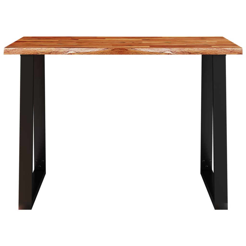 Tömör akácfa étkezőasztal természetes éllel 110 x 70 x 75 cm 4