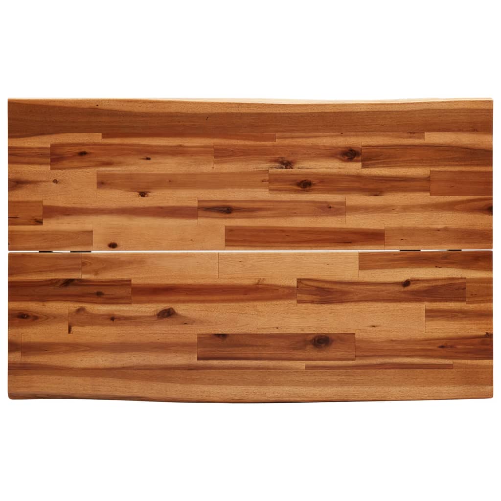 Tömör akácfa étkezőasztal természetes éllel 110 x 70 x 75 cm 6