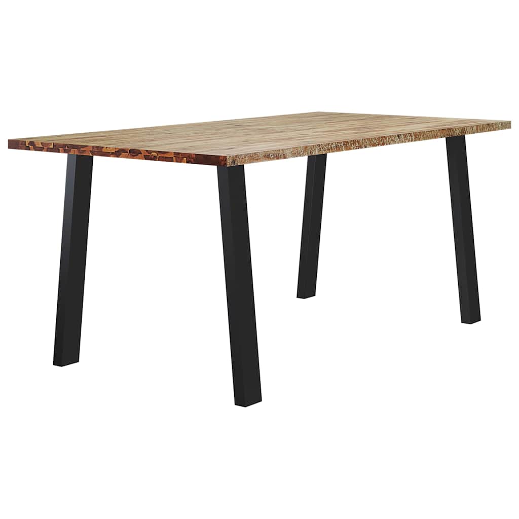 Tömör akácfa kerti étkezőasztal 150 x 90 x 75 cm 3