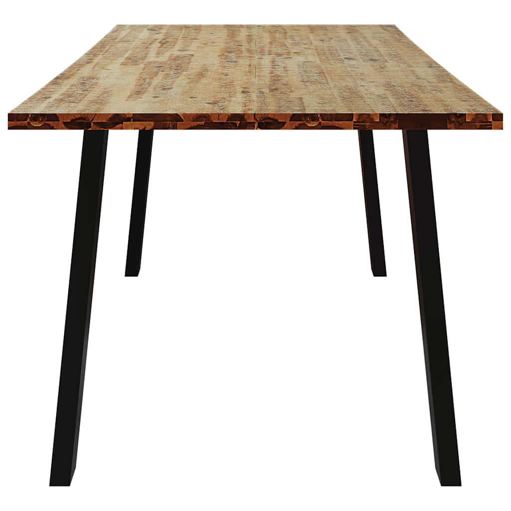 Tömör akácfa kerti étkezőasztal 150 x 90 x 75 cm 5