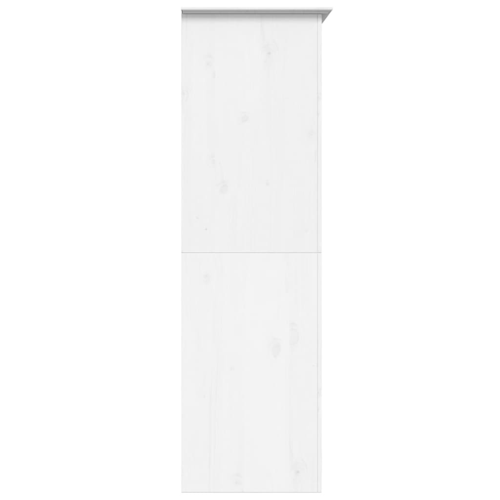 BODO fehér tömör fenyőfa ruhásszekrény 99x53,5x173 cm 5