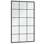 2 db fekete fém fali tükör 100x60 cm 4