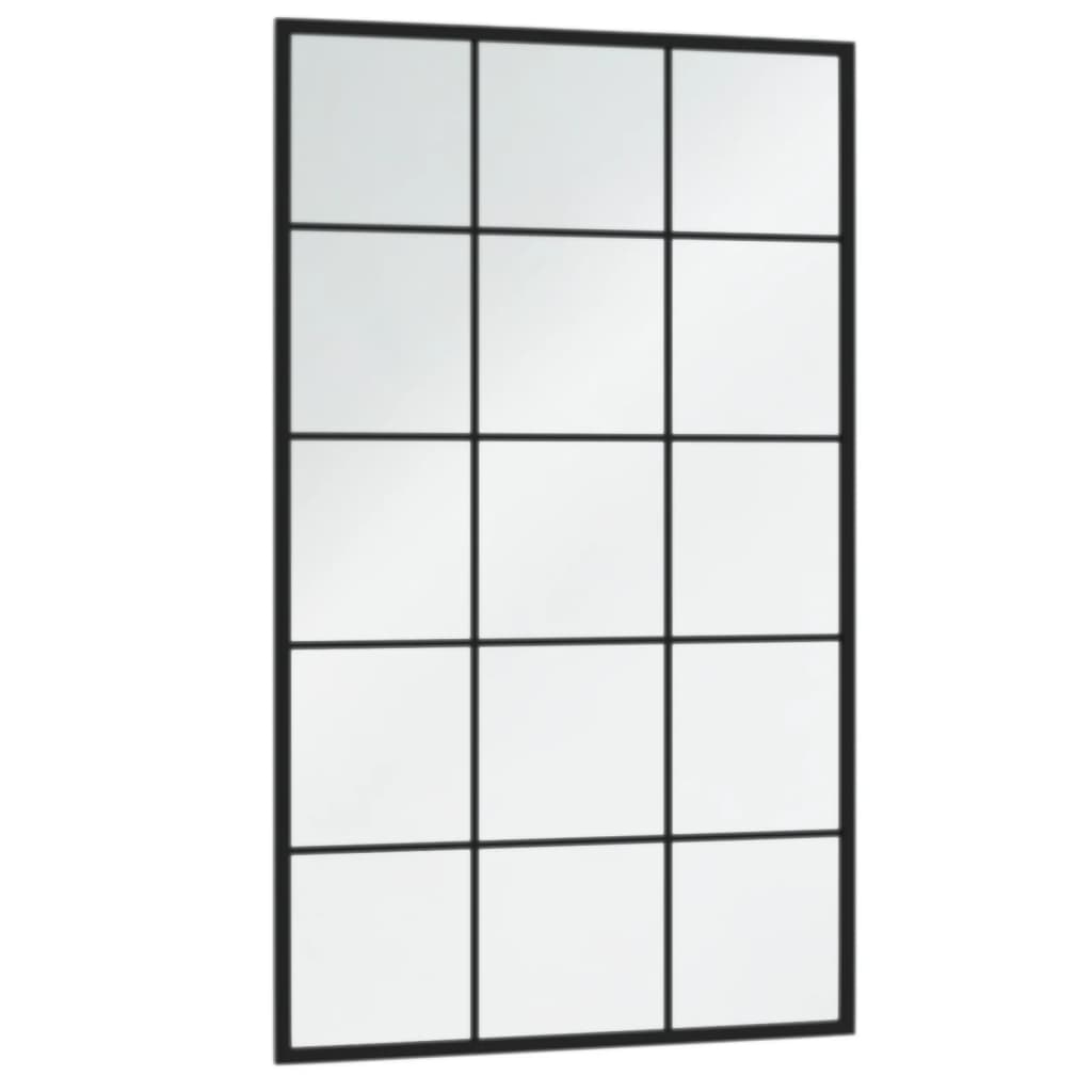 2 db fekete fém fali tükör 100x60 cm 4