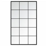 2 db fekete fém fali tükör 100x60 cm 5