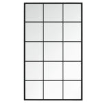 6 db fekete fém fali tükör 100x60 cm 4
