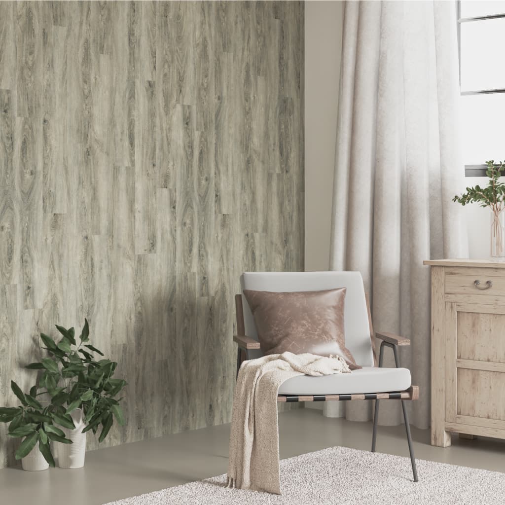 Szürke fa megjelenésű PVC fali panel 4,12 m²