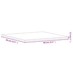 Tömör bükkfa négyzet alakú asztallap 80 x 80 x 2,5 cm 7