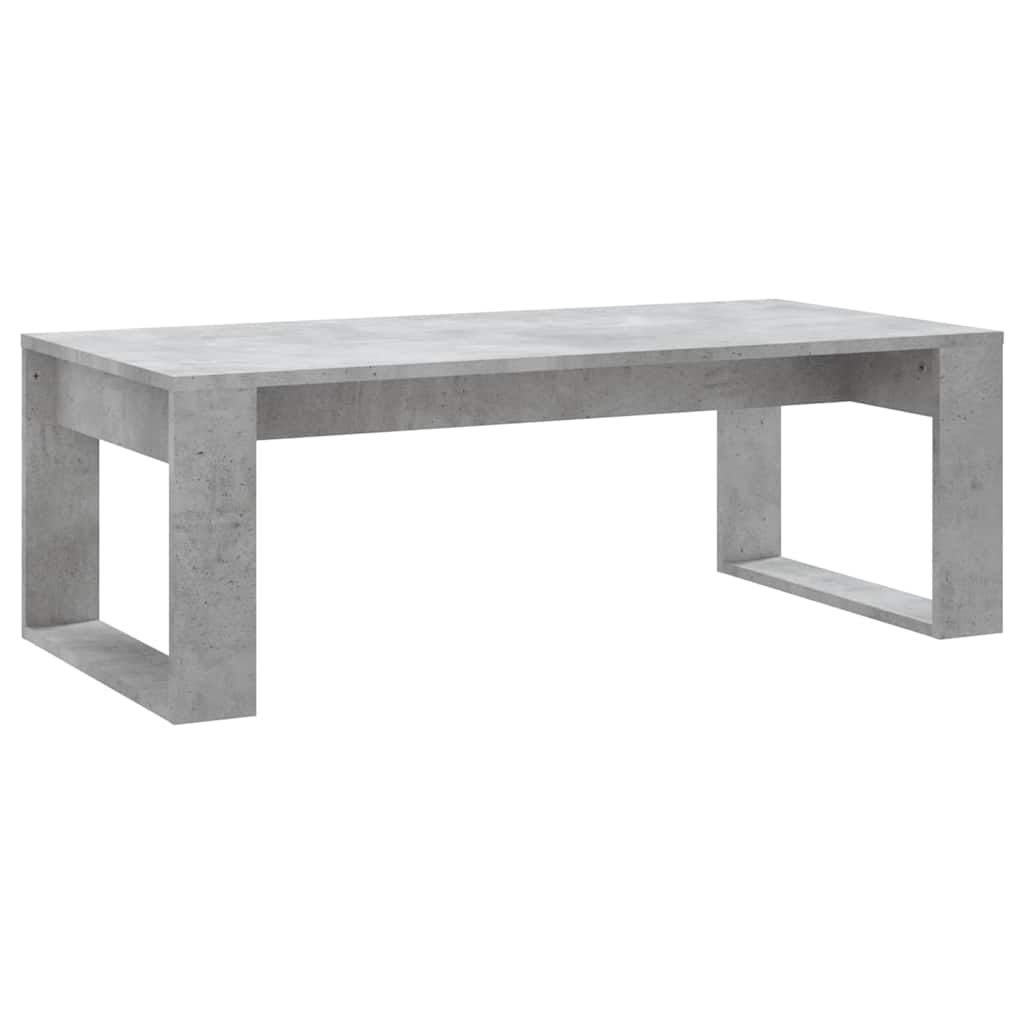 Betonszürke szerelt fa dohányzóasztal 102x50x35 cm 2
