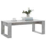 Betonszürke szerelt fa dohányzóasztal 102x50x35 cm 3