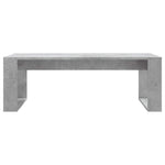 Betonszürke szerelt fa dohányzóasztal 102x50x35 cm 4