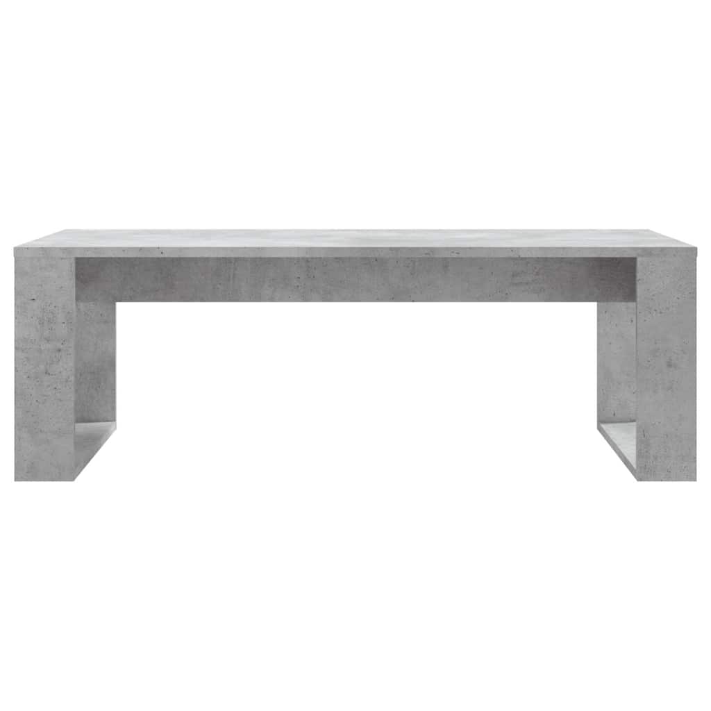 Betonszürke szerelt fa dohányzóasztal 102x50x35 cm 4