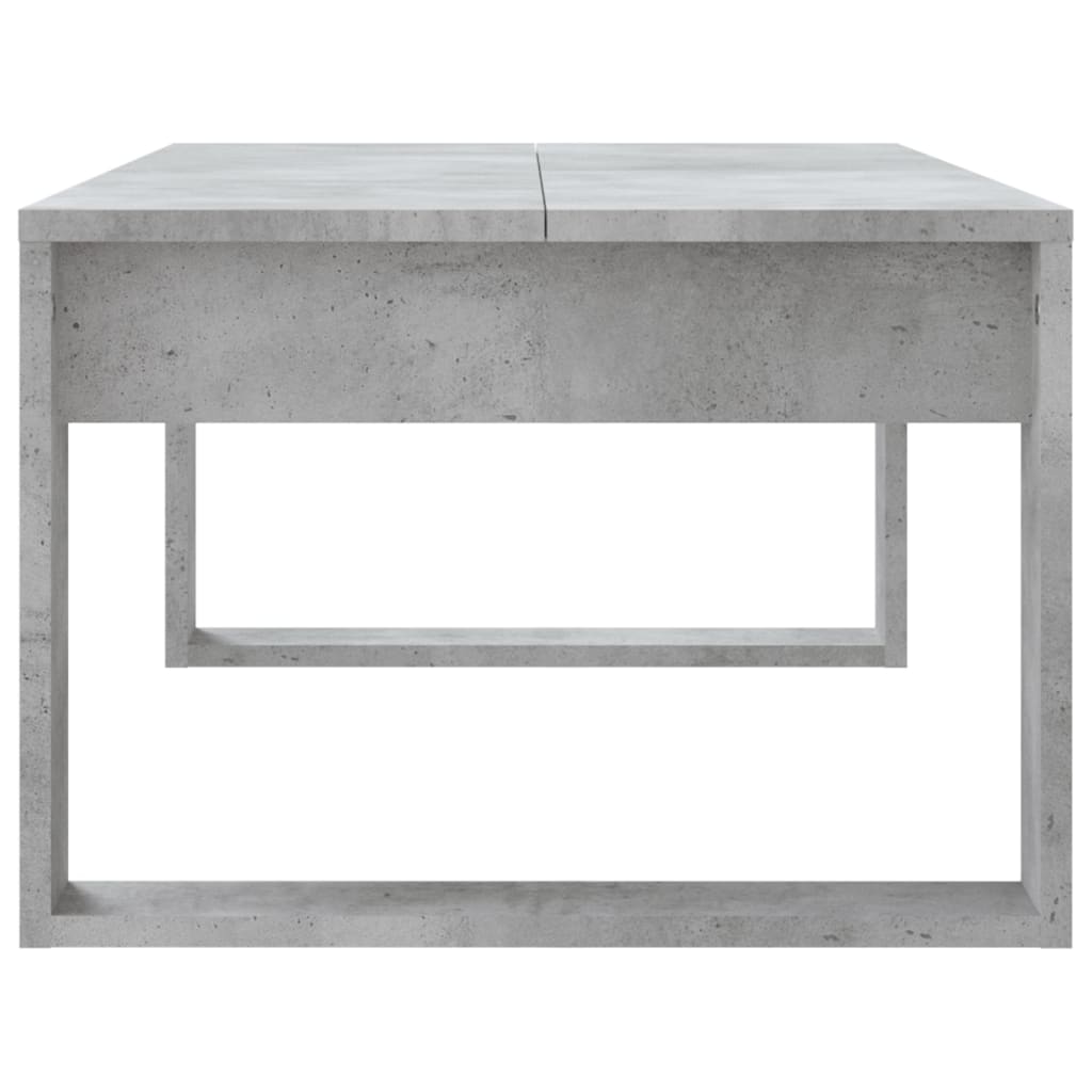 Betonszürke szerelt fa dohányzóasztal 102x50x35 cm 5