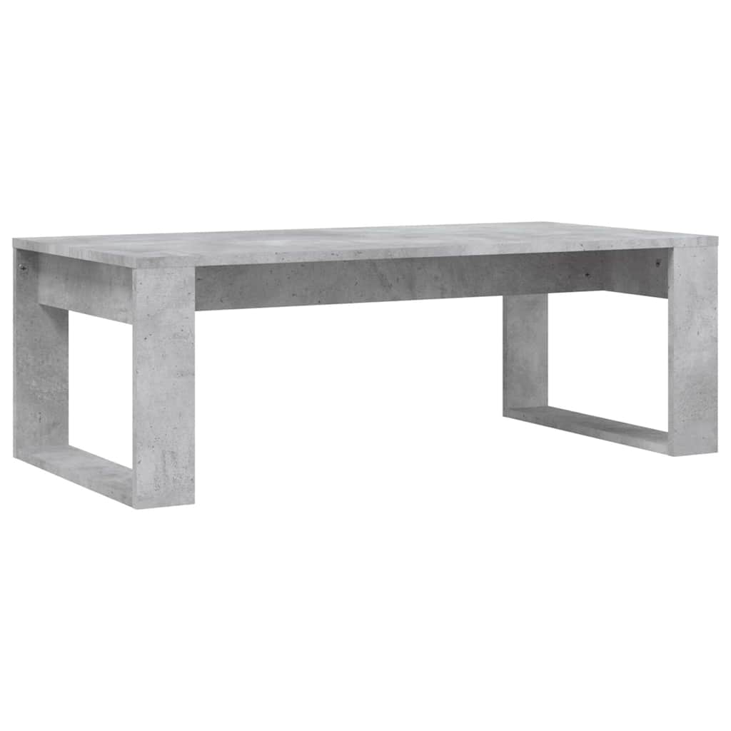 Betonszürke szerelt fa dohányzóasztal 102x50x35 cm 6