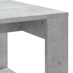 Betonszürke szerelt fa dohányzóasztal 102x50x35 cm 7