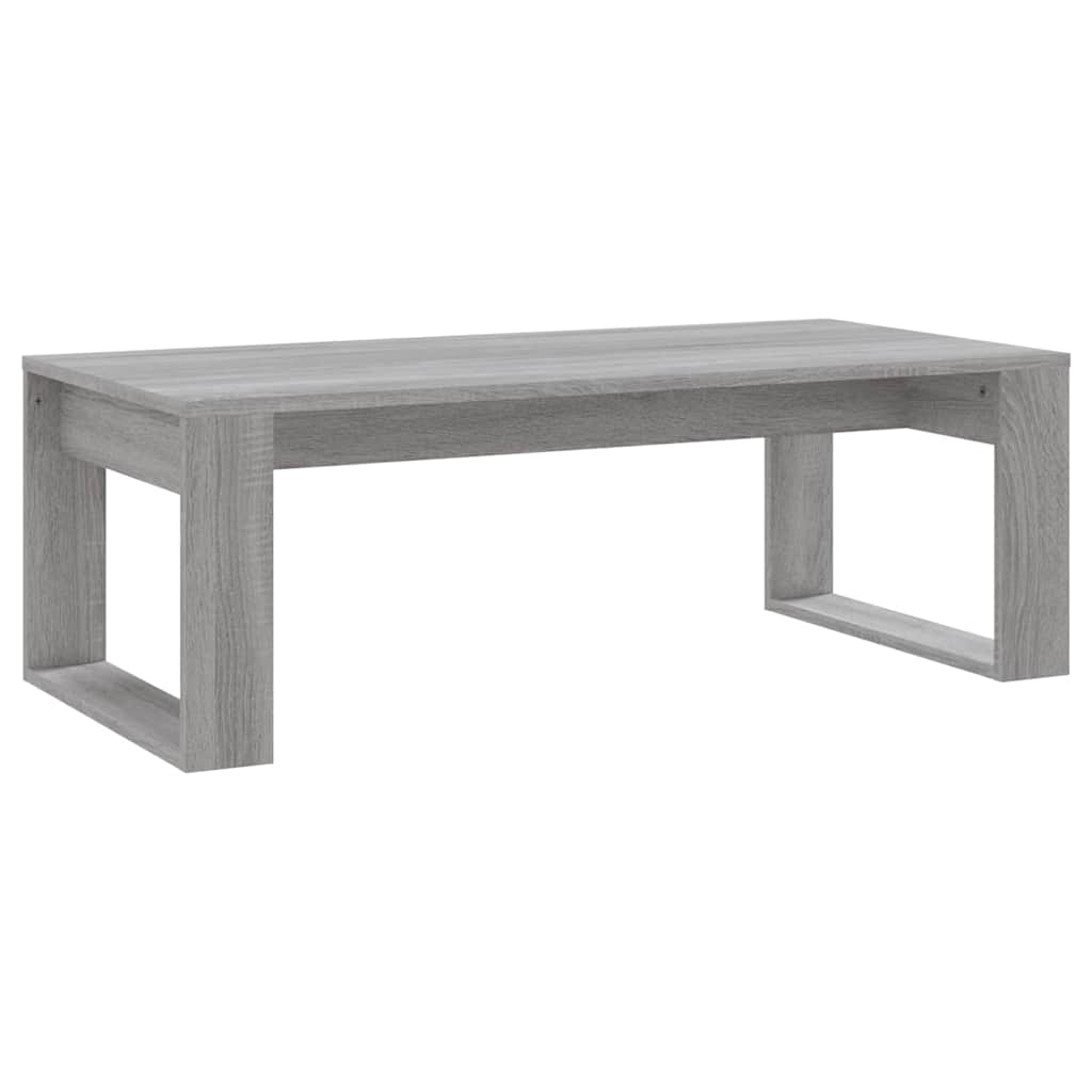 Szürke sonoma szerelt fa dohányzóasztal 102x50x35 cm 2